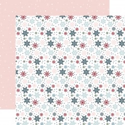 ECHOPARK - Winter Fun: Winter Is Coming Snowflakes 12x12 Patterned Paper