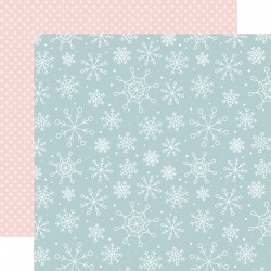 ECHOPARK - Winter Fun: Winter Scenery Snowflakes 12x12 Patterned Paper