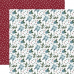 ECHOPARK - Winter Fun: Stay Frosty Floral 12x12 Patterned Paper