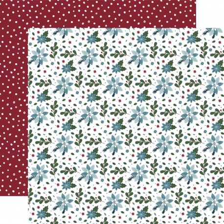 ECHOPARK - Winter Fun: Winter Scenery Snowflakes 12x12 Patterned Paper