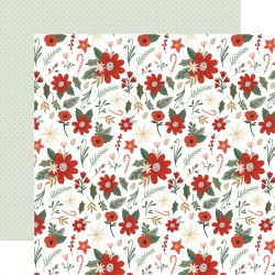 ECHOPARK -Christmas Village: Merry Journaling Cards 12x12 Patterned Paper
