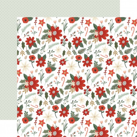 ECHOPARK -Christmas Village: Merry Journaling Cards 12x12 Patterned Paper
