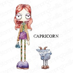 STAMPINGBELLA -  Oddball Zodiac Capricorn (3 stamps included)