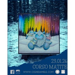 CORSO CARDMAKING CON MATITE - ONLINE CON STAMPA - VEN. 23 GENNAIO ORE 20:30