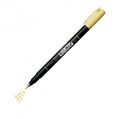 Fudenosuke Pastel - Brush Pen for black paper - PINK