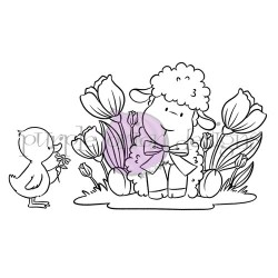 POD - Bunny & Besties (bunny and chicks in wagon)