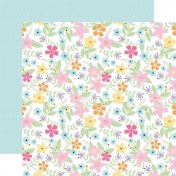 Easter Basket: Spring Floral 12x12 Patterned Paper