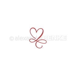 A. RENKE - Fustella - Cuore calligrafico