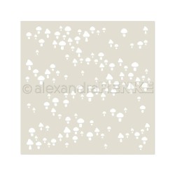 A. RENKE –ST-AR-FL0041 - Freudige Pilze - stencil