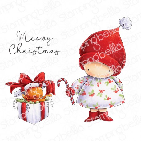 STAMPINGBELLA - Bundle Girl and the Christmas Kitty (set of 3 stamps)