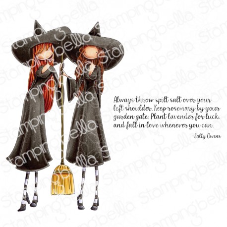 STAMPINGBELLA -Uptown Girl Witchy Sisters (set of 2 stamps)