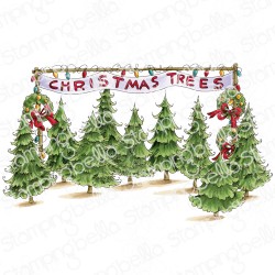 STAMPINGBELLA - Christmas Tree Lot Backdrop