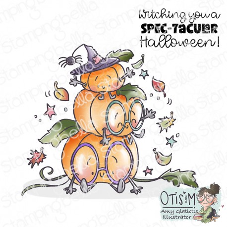 STAMPINGBELLA - Spec-Tacular Pumpkin Stack (set of 2 stamps)