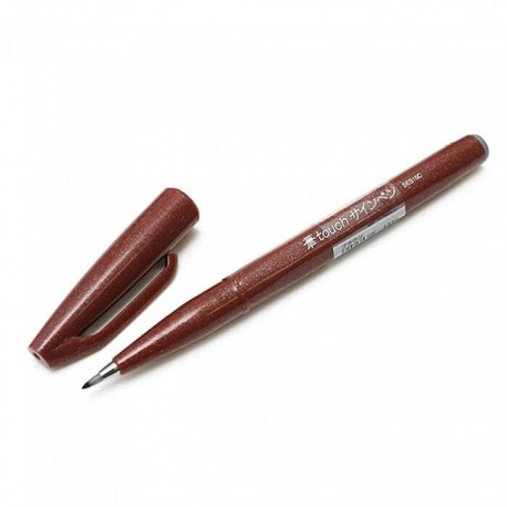 Pentel Touch Sign Pen - Brown