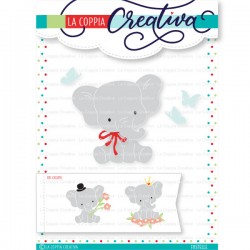 LA COPPIA CREATIVA - ELEFANTINO - FUSTELLA