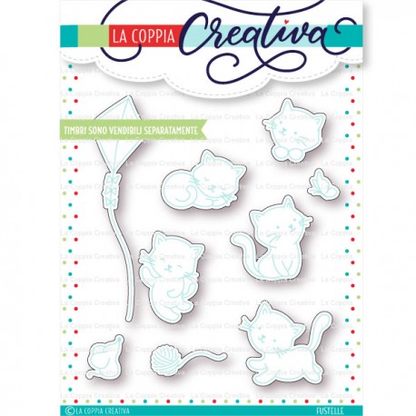 LA COPPIA CREATIVA - FUSTELLA - GATTINI COCCOLOSI