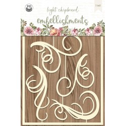 P13 - LIGHT CHIPBOARD EMBELISHMENTS ALWAYS AND FOREVER 01