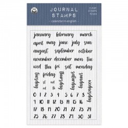 P13 - JOURNAL STAMPS - CALENDAR IN ENGLISH