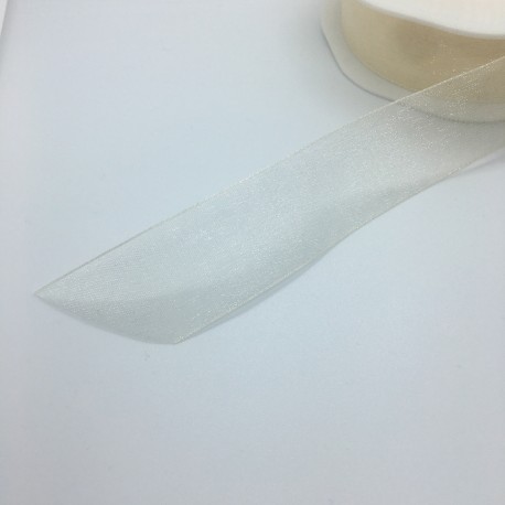 NASTRO IN ORGANZA CREME