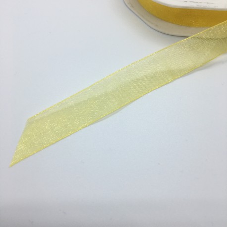 NASTRO IN ORGANZA YELLOW