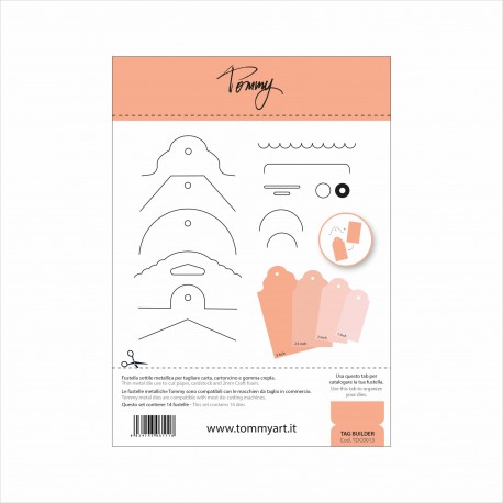 TOMMY ART – FUSTELLA TAG BUILDER (14 COMPONENTI)