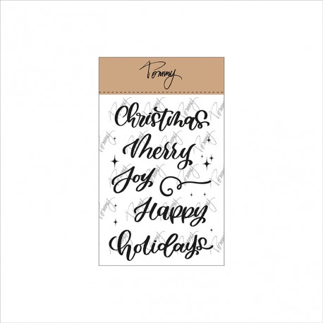 TOMMY ART CLEAR STAMPS – MERRY CHRISTMAS