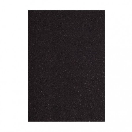 GOMMA CREPLA - FOGLIO A4 NERO GLITTER