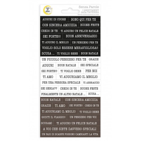 CIGNI DA MIELE - SENZA PAROLE - STICKERS SENTIMENT