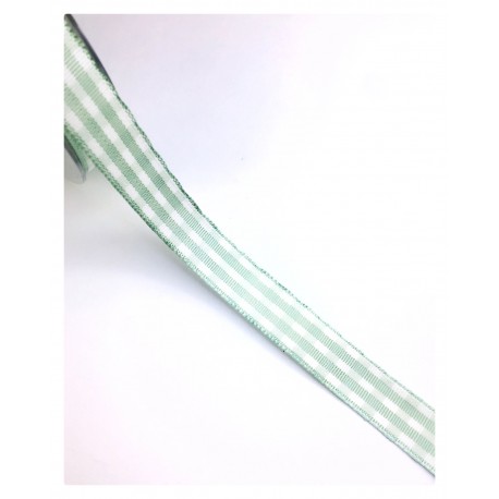NASTRO SCOZZESE MINT GREEN - 15MM