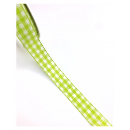 NASTRO SCOZZESE APPLE GREEN - 15MM