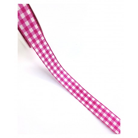 NASTRO SCOZZESE CHERRY PINK - 15MM