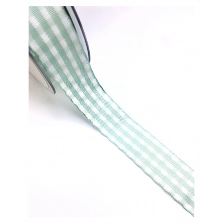 NASTRO SCOZZESE GREEN MINT - 25MM