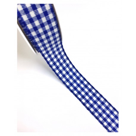 NASTRO SCOZZESE INDIGO - 25MM