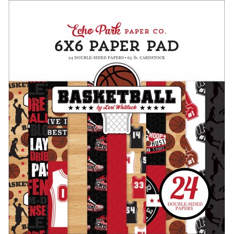 ECHO PARK  - BASKETBALL 6"X6" - PAPER PAD