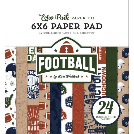 ECHO PARK  - FOOTBALL 6"X6" - PAPER PAD