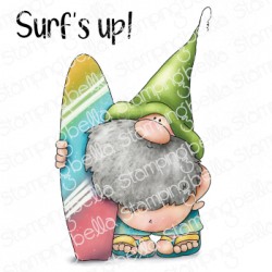 STAMPING BELLA - GNOME WITH A SURFBOARD