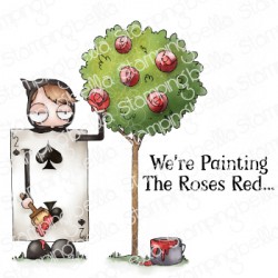 STAMPING BELLA - ODDBALL PAINTING THE ROSES RED