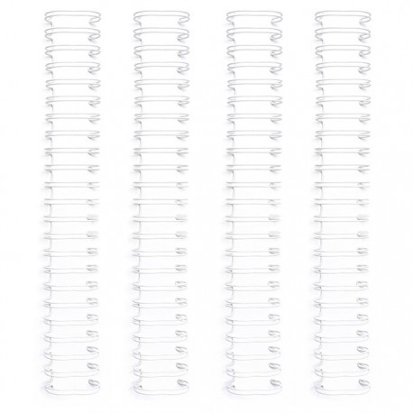 CINCH SPIRALE - 1,6 CM BIANCO - 4pcs
