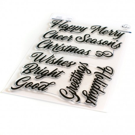 PINKFRESH STUDIO - Brushed Sentiments Holiday stamp