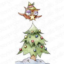 STAMPINGBELLA -  HOLIDAY OWL WITH A STAR