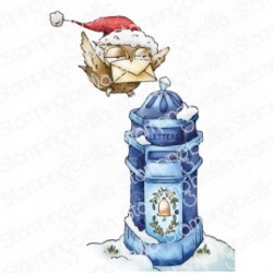 STAMPINGBELLA -  HOLIDAY OWL SENDING A CARD