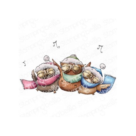 STAMPINGBELLA -  THREE OWLS CAROLING