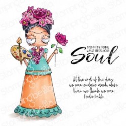 STAMPINGBELLA - ODDBALL FRIDA RUBBER STAMP