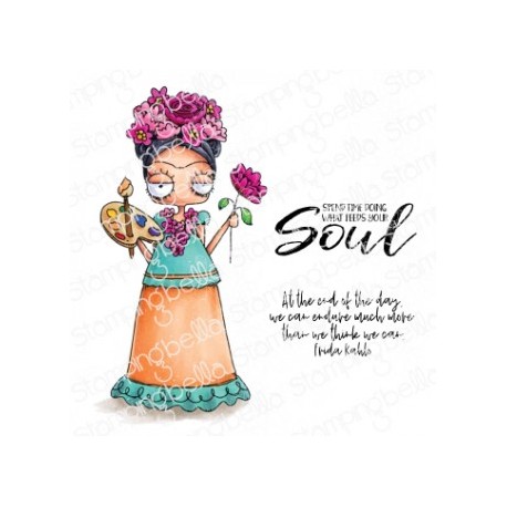 STAMPINGBELLA - ODDBALL FRIDA RUBBER STAMP