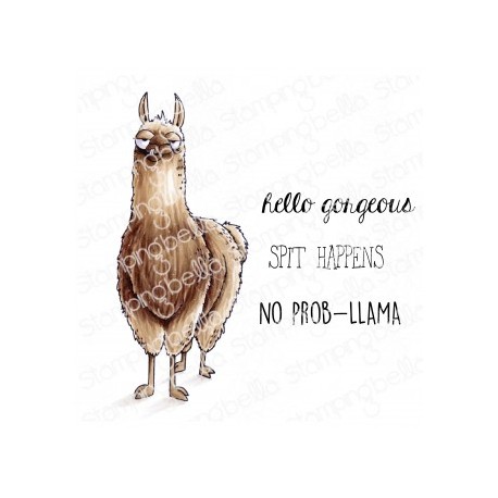 STAMPINGBELLA - ODDBALL LLAMA RUBBER STAMP