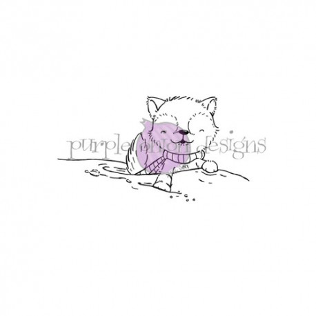 PURPLE ONION - Bluster (husky in snow)