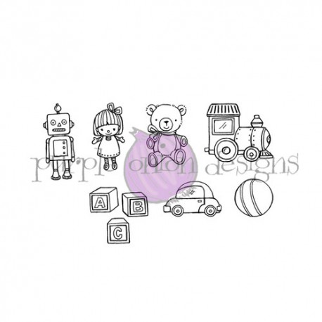 PURPLE ONION - Holiday Toy Set (7 stamps)