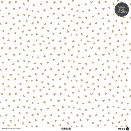 MODASCRAP - VELLUM GOLD HEARTS