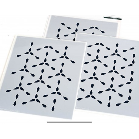 PINKFRESH STUDIO - Floral Lace stencil