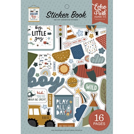 ECHOPARK - DREAM BIG - LITTLE BOY - STICKERS BOOK